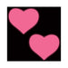 Pastease Love: Glow-in-the-Dark Neon Pink Heart Pasties Nipple Covers