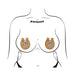 Pastease Giddy Up Sparkling Horseshoe Golden Nipple Covers