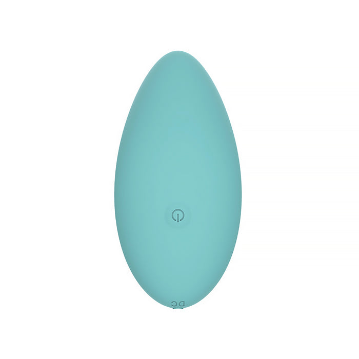 Spectrum Essentials Rechargeable Silicone Compact External Vibrator Blue
