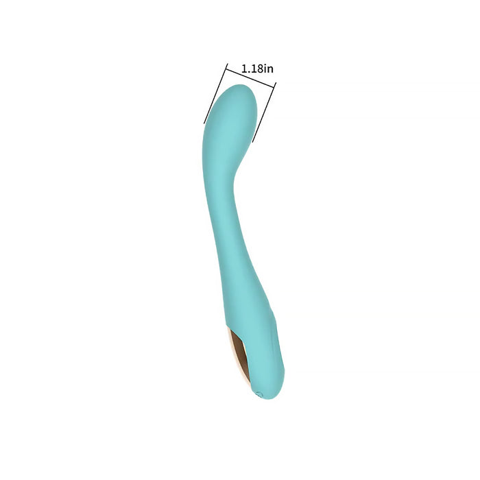 Spectrum Essentials Rechargeable Silicone G-Spot Vibrator Blue