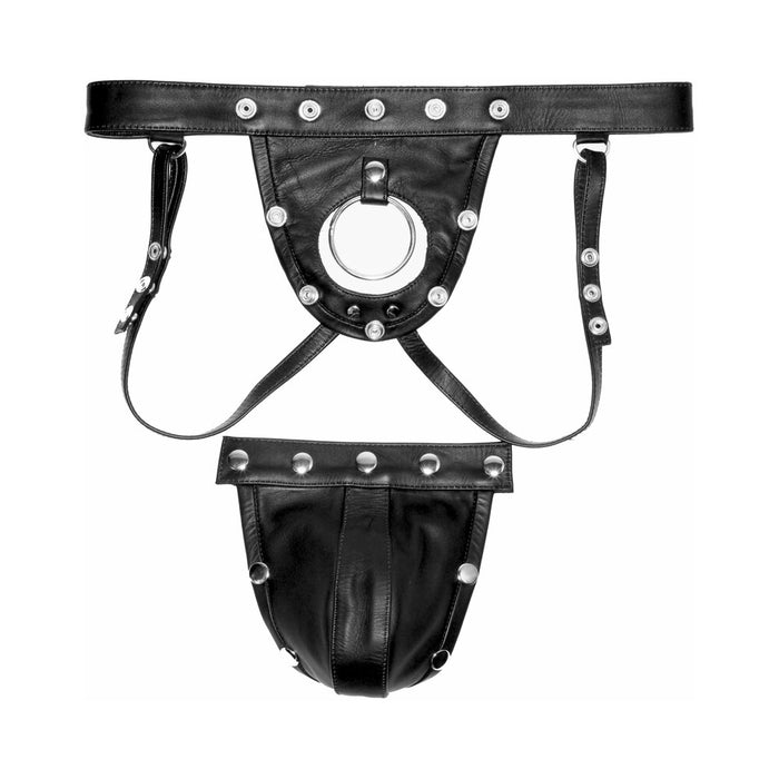 Prowler RED Leather Harness Jock Strap S