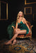 Coquette Holiday Dress Green L