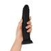 Shaft Model J 9.5 in. Liquid Silicone Dong Black