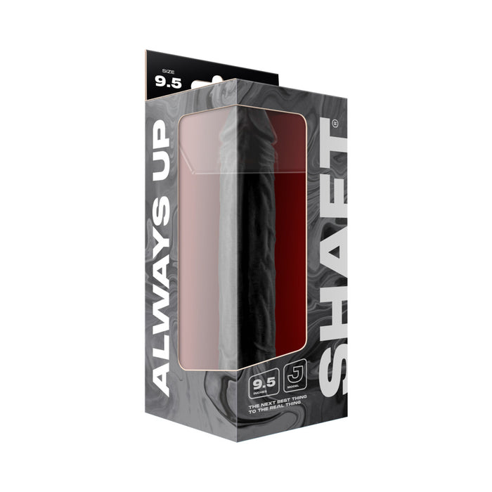 Shaft Model J 9.5 in. Liquid Silicone Dong Black