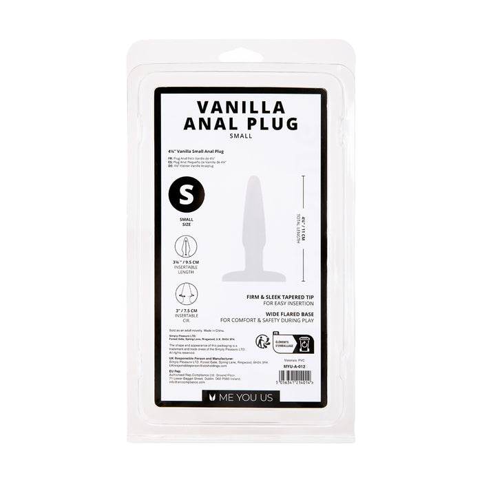 Me You Us Vanilla Small Anal Plug
