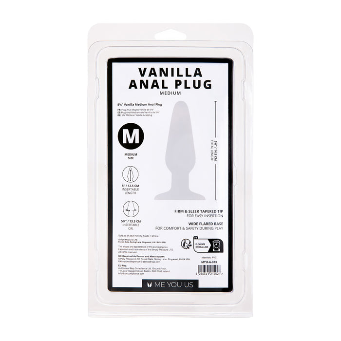 Me You Us Vanilla Medium Anal Plug