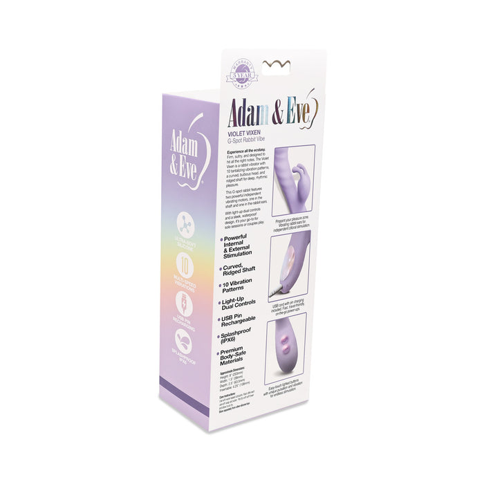 Adam & Eve Violet Vixen G-Spot Rabbit Vibe