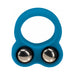 LEVELZ Liquid Silicone Double Weighted Ball Cock Ring Teal