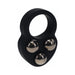 LEVELZ Liquid Silicone Triple Weighted Ball Cock Ring Black