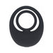 LEVELZ Vibrating Liquid Silicone Cock & Ball Ring Black