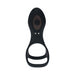 LEVELZ Vibrating Silicone Cock & Ball Ring with Shaft Loop Black