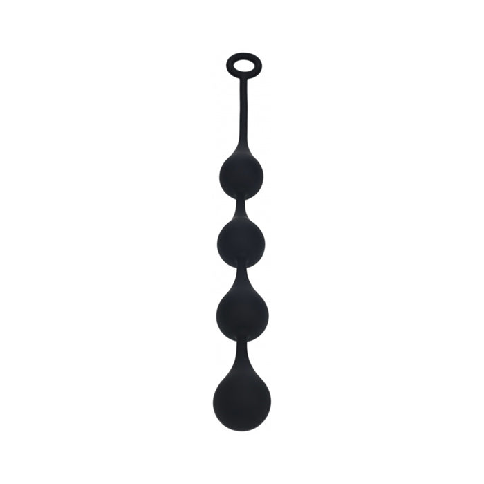 LEVELZ Waterdrop Silicone Anal Balls Large 40 mm Black
