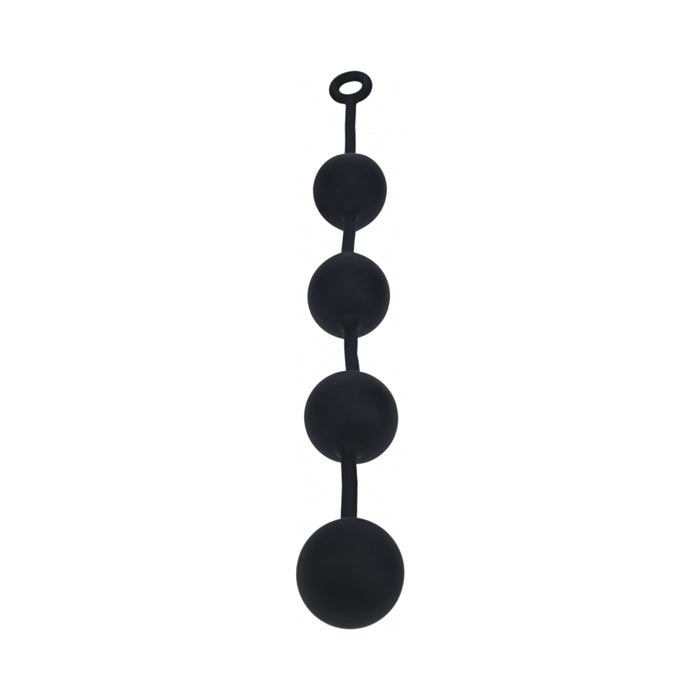 LEVELZ Round Silicone Anal Balls XXLarge 60 mm Black