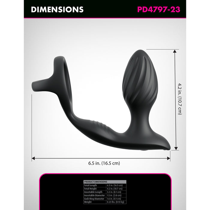 Anal Fantasy Elite Ass-Gasm Gyro-Milk Pro Black