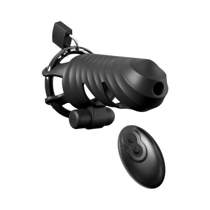 Fantasy C-Ringz Remote-Controlled Vibrating Cock Blocker Black
