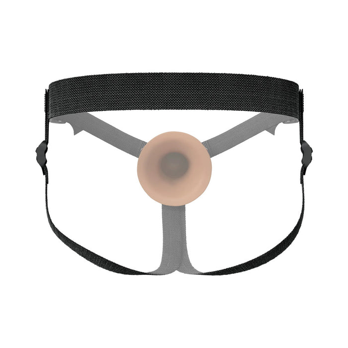 Fantasy X-Tensions Elite Silicone Hollow Strap-On Dual Density 5 in. Brown