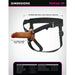 Fantasy X-Tensions Elite Silicone Hollow Strap-On Dual Density 5 in. Brown