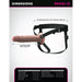 Fantasy X-Tensions Elite Silicone Hollow Strap-On Dual Density 9 in. Light