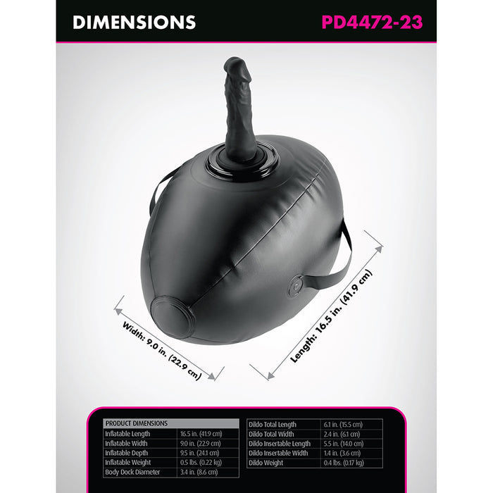Fetish Fantasy Series Body Dock Inflatable Love Ball Black