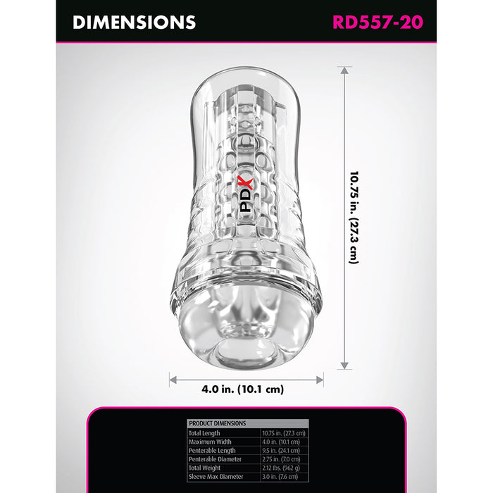 PDX Elite ViewTube See-Thru EZ-Grip Clear
