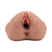 PDX Plus Double Pounder Vibrating Squeeze Stroker Brown