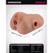 PDX Plus Double Pounder Vibrating Squeeze Stroker Brown