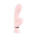 Loveline Mystique Rechargeable Silicone Ribbed Rabbit Vibrator Pink