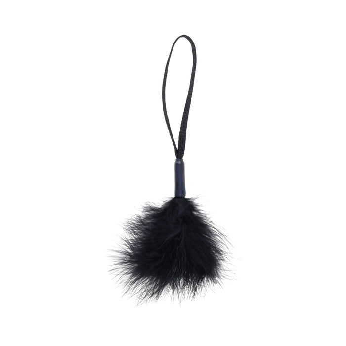 Sportsheets Sex & Mischief Peaches 'n CreaMe Wrist Feather Tickler Black
