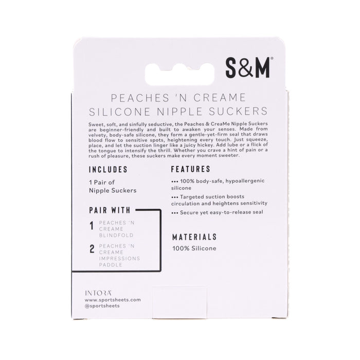 Sportsheets Sex & Mischief Peaches 'n CreaMe Silicone Nipple Suckers