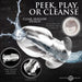 Master Series Dicked Clear Hollow Anal Plug Large