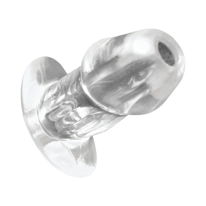 Master Series Dicked Clear Hollow Anal Plug Medium