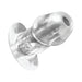 Master Series Dicked Clear Hollow Anal Plug Medium