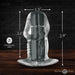 Master Series Dicked Clear Hollow Anal Plug Small