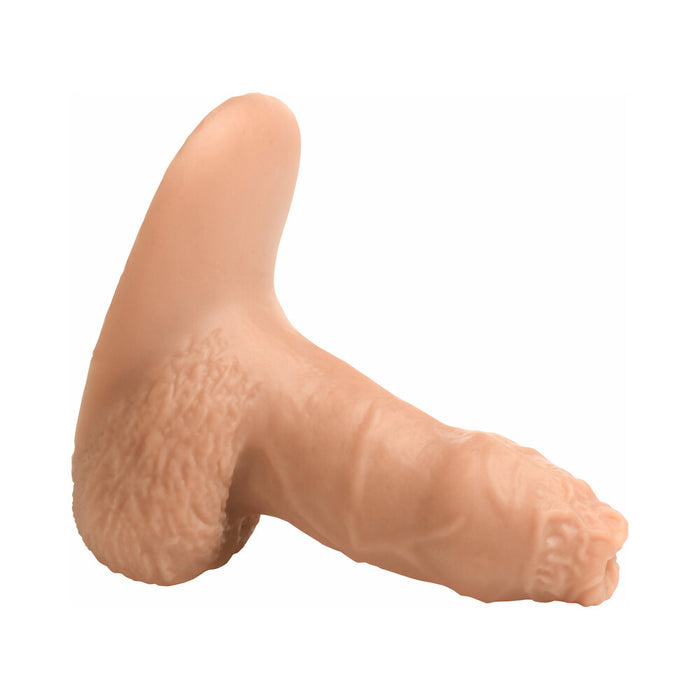 Strap U 5.1 in. Uncut Silicone Packer Dildo Light