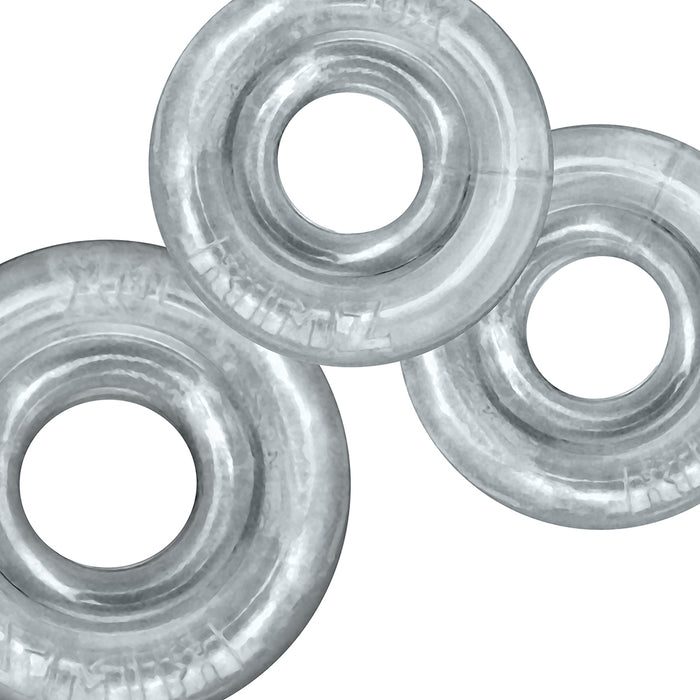 Oxballs Rimringz Multi Size 3-Pack Clear