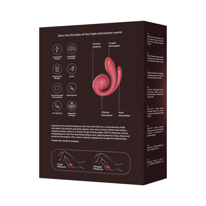 SVibe Snail Gizi Pro Vibrator Bordeaux