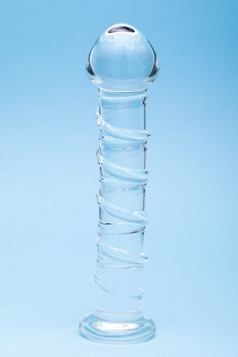 Clarity Seraphic Spiral Glass Dildo