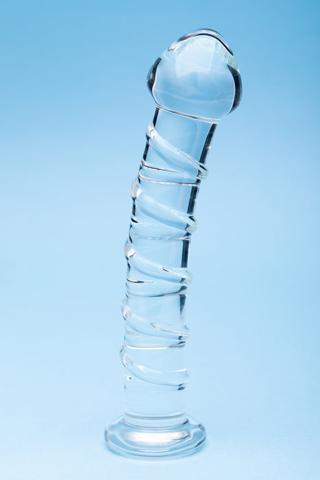Clarity Seraphic Spiral Glass Dildo