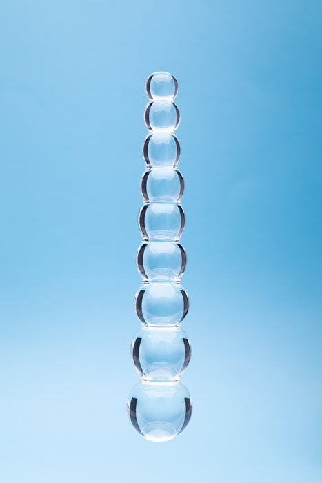 Clarity Elysian Pearls Glass Dildo