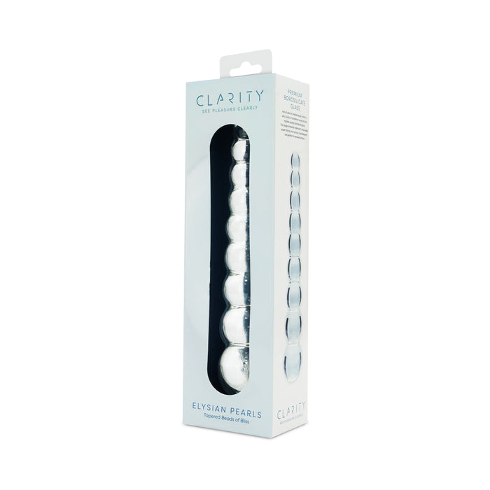 Clarity Elysian Pearls Glass Dildo