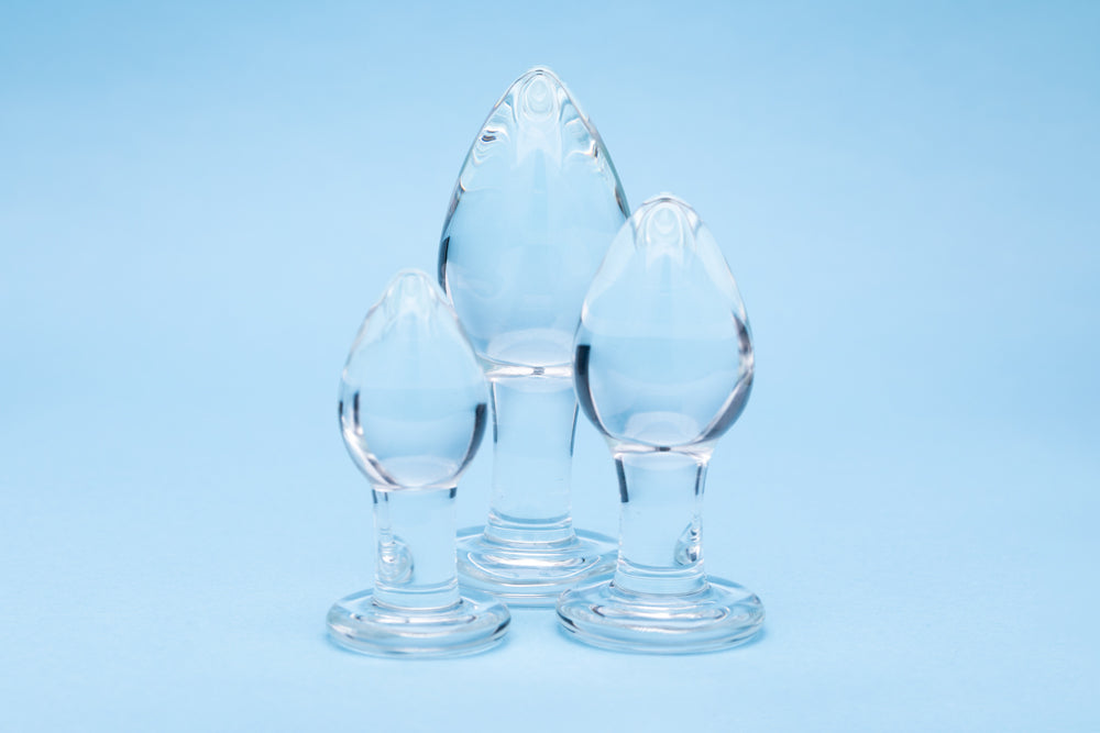 Clarity Utopian Trinity Glass Plug Set