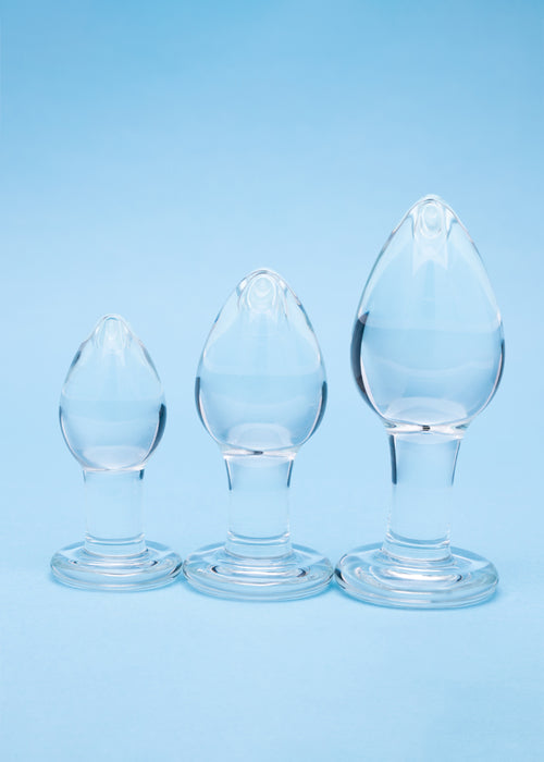 Clarity Utopian Trinity Glass Plug Set