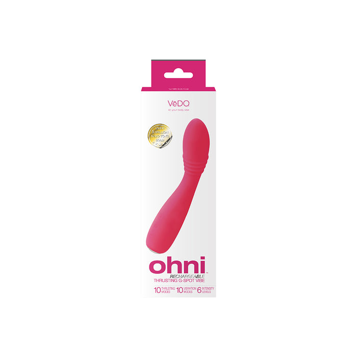 VeDO Ohni Rechargeable G-Spot Thrusting Vibe Pink
