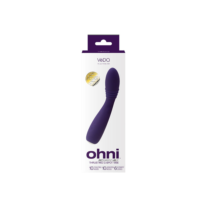 VeDO Ohni Rechargeable G-Spot Thrusting Vibe Purple