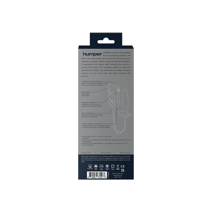 VeDO Humper Rechargeable Dual C-Ring with Anal Plug Black