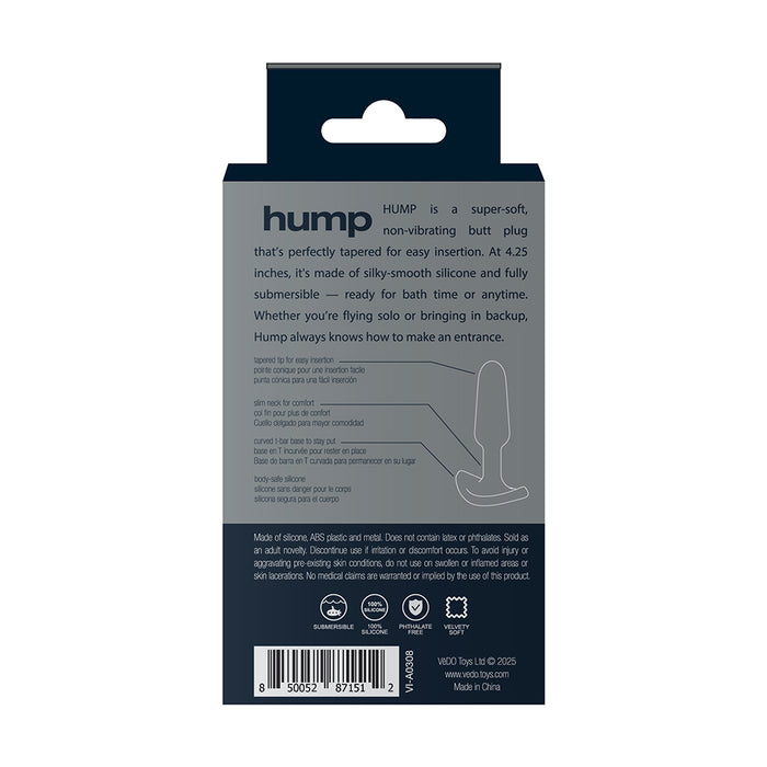 VeDO Hump Silicone Anal Plug Black