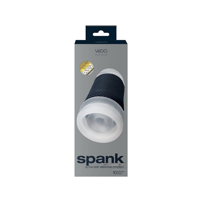 VeDO Spank Rechargeable Vibrating Stroker Clear