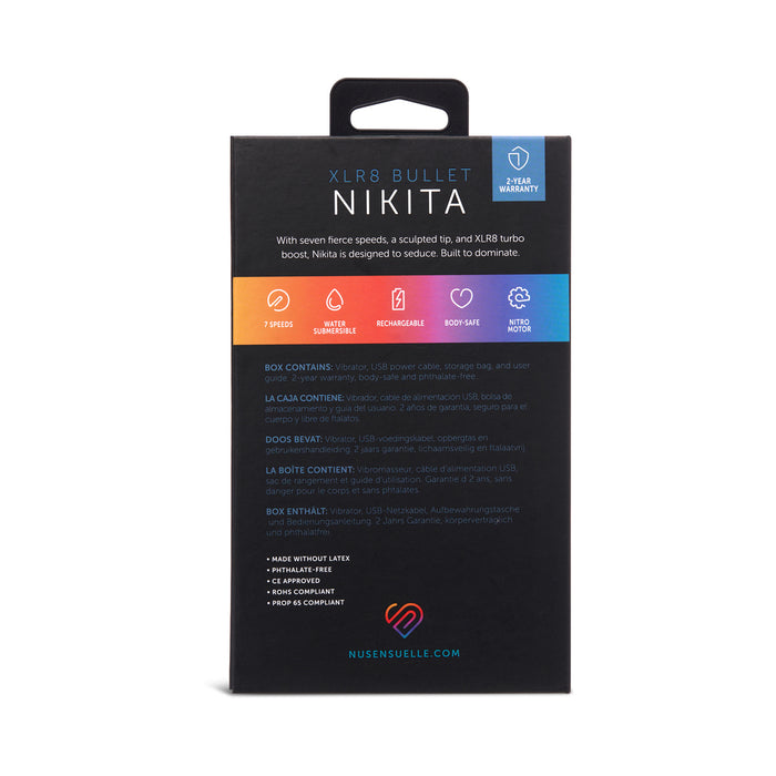 Nu Sensuelle Nikita Bullet with Nitro Motor Deep Turquoise