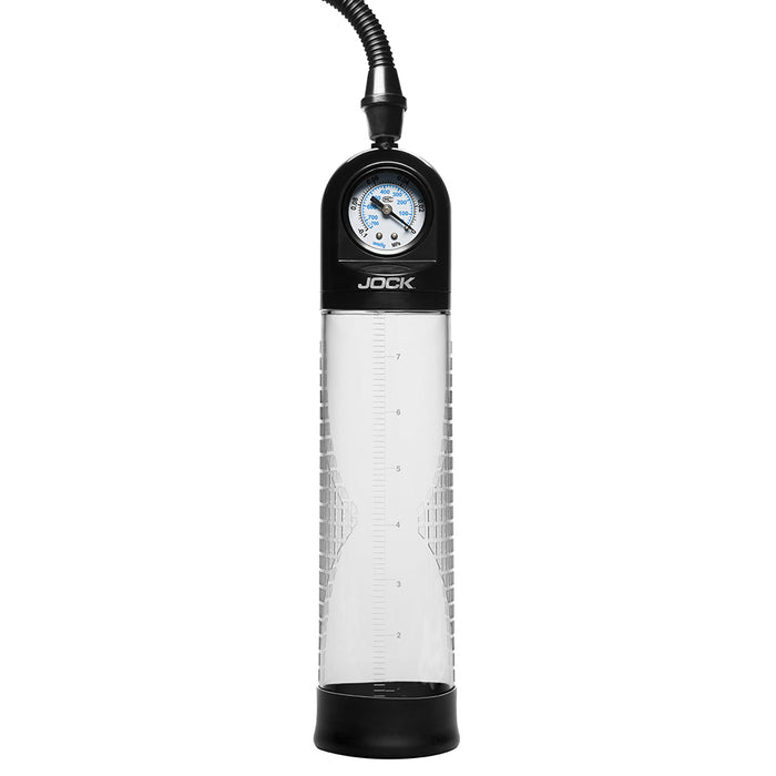 JOCK Pump Up Gauge Penis Pump with Pull Rod
