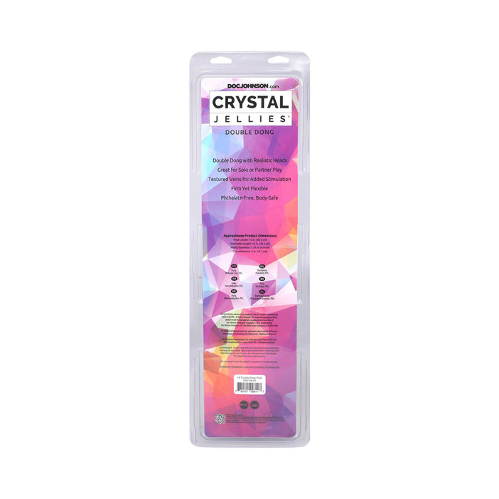 Crystal Jellies 18 in. Double Dong Teal